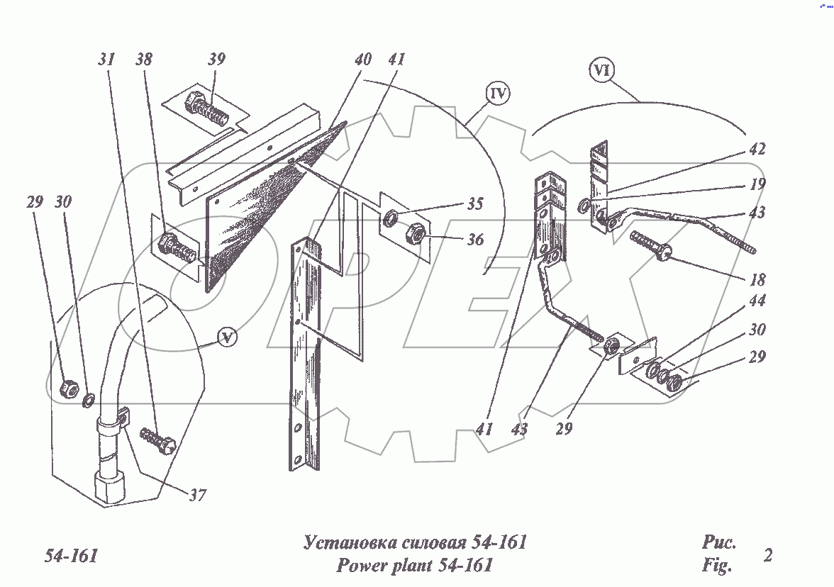 Установка силовая 54-161